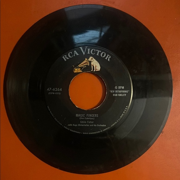 RCA Victor Vinyl Record 45 rpm Eddie Fisher - Picture 1 of 4
